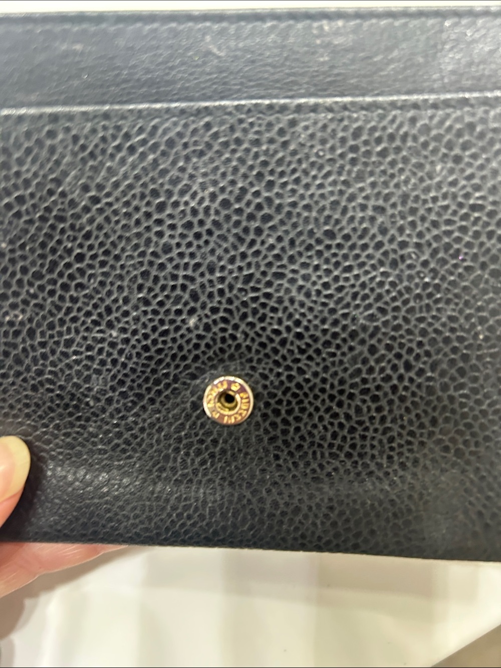 CHANEL Black Quilted Caviar Leather Wallet with Gold Zip Pull comes with COA - Picture 6 of 8
